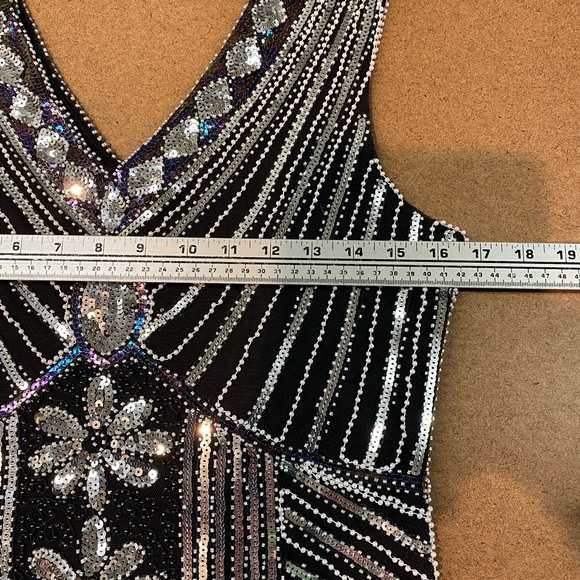 Vintage Sequin and fringed Dress- like new - Picture 9 of 12